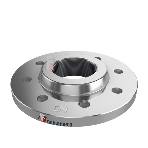 Каталог Фланец резьбовой втулочный нержавеющий DN100 PN10 Type 13/B1 EN 1092-1